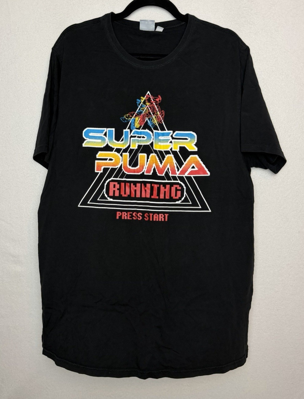 Puma x Sonic the Hedgehog Black Short Sleeve T-Shirt Size XXL Super Puma Running